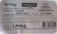 Crevettes entières cuites réfrigérées