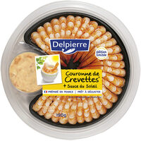 Couronne de crevettes sauce du soleil