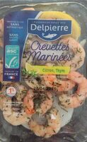 Crevettes marinees citron et thym