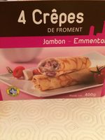 4 crêpes jambon fromage