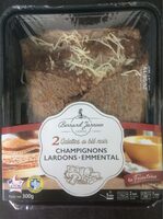 2 Galettes de blé noir champignons lardons emmental