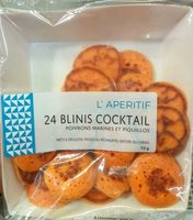 24 Blinis Cocktail, Poivrons Marinés et Piquillos