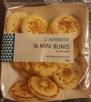 16 mini blinis au beurre