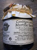 Confiture extra de myrtilles sauvages