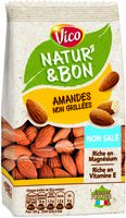 Amandes non grillées non salé