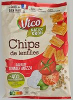 Chips de lentilles saveur tomate mozza