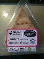 Crêpes garnies Jambon Emmental