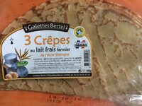 3 Crêpes au Lait Frais Fermier de Haute Bretagne