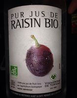 Pur jus de raisin bio