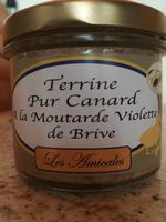 Terrine pur canard à la moutarde viloette de Brive
