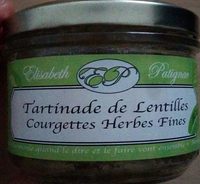 Tartinade De Lentilles Courgettes Herbes Fines Bio