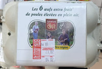 Oeufs extra frais de poules élevées en plein air
