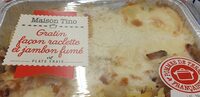 Gratin façon raclette et jambon fumé