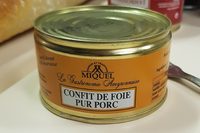 Confit de foie pur Porc