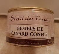 Gesiers de canard confits