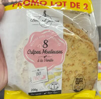 8 crêpes moelleuses à la vanille
