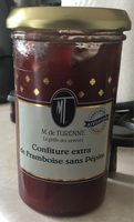 Confiture extra de framboise sans pepins