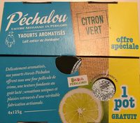 Yaourt aromatisé citron vert
