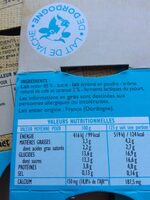Yaourt aromatisé noix de coco