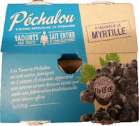 Yaourts aux fruits myrtille sauvage