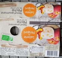 Yaourt gourmand pêche au lait entier