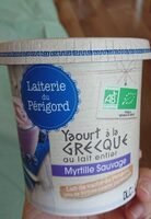 Yaourt à la Grecque au lait entier Myrtille Sauvage