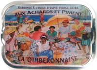 Sardines à l'huile d'olive vierge extra aux achards et piment