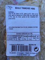 Boule tranchee