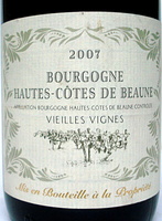 Haute côtes de Beaune 2007 Vieilles Vignes