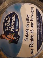 Salade de pâtes au poulet et aux ecrevisses