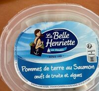 Pommes de terre au saumon, œufs de truites et algues