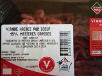 Viande hachee pur boeuf charolais