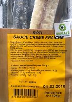 Sandwich roti creme fraiche