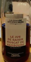 Jus de raisin muscat de Hambourg