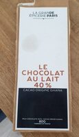 Chocolat au lait 40 pour cent