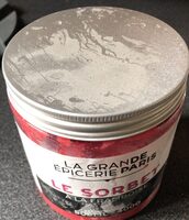 Le sorbet à la framboise