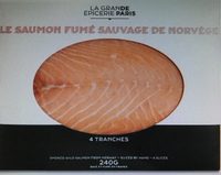 Saumon Sauvage Fumé De Norvège 4 Tranches