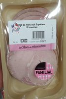 Selectionne par votre magasin, Roti de porc cuit superieur VPF, la barquette de 8 tranches 360 g