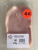 Jambon cuit superieur fumé