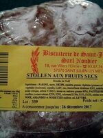 Stollen aux fruits secs