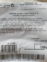 Boudin blanc forestier