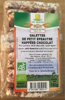 Galettes petit epeautre nappees chocolat