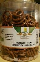 Bretzels et sticks d'épeautre à l'huile d'olive