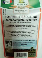 Farine d'épeautre demi-complète type 110