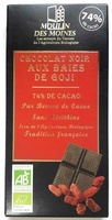 Chocolat noir aux baies de Goji