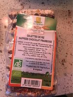 Galettes Riz Nappees Choc Framboises 150G