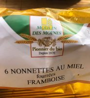 6 nonnettes au miel fourrées FRAMBOISE