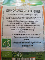Quinoa aux Châtaignes