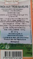 Quinoa aux trois saveurs