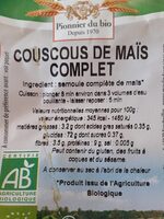 Couscous de maïs complet